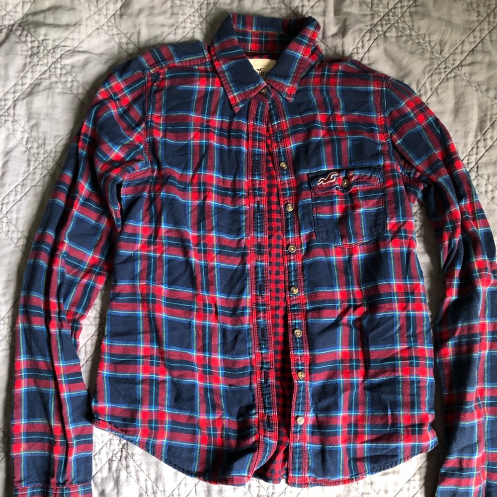 Hollister plaid button up